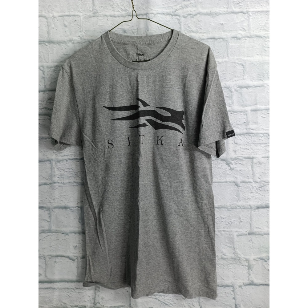 Sitka Gear Mens Medium Heather Grey Logo Graphic Pima Cotton Blend T-Shirt